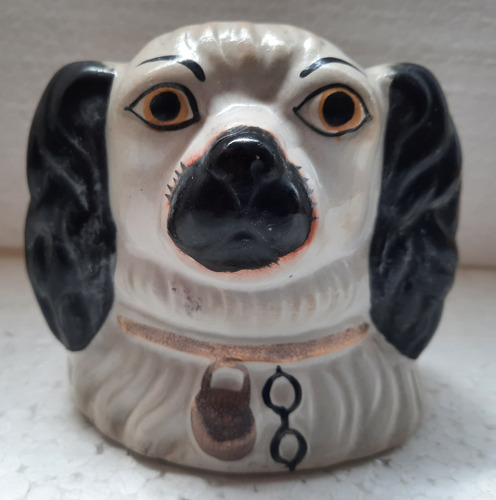 B. Antigo - Cachorro Cofrinho Em Porcelana Inglesa Antigo