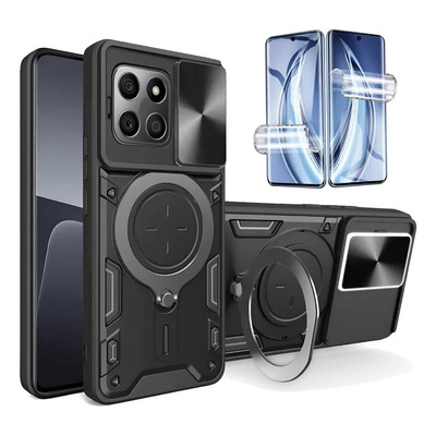 Funda Uso Rudo + 2 Mica Hd Hidrogel Protectora Para Huawei Honor X8a