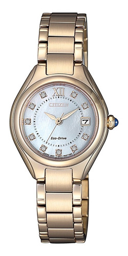 Reloj Citizen Eco Drive Mujer  Ew2543-85d Cristal Swarovski