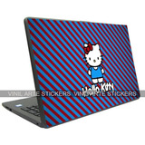 Sticker En Vinil Para Lap Top Hello Kitty Ajustable A Tu Lap