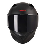 Casco Roda Protector Abatible Negro Mate Rush