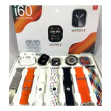 Smartwatch I60 + Audifonos + Doble Reloj + 7correas + 12en1 