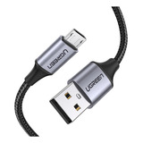 Cabo De Dados Ugreen Us290 Usb 2.0 P Micro Usb 3m Preto