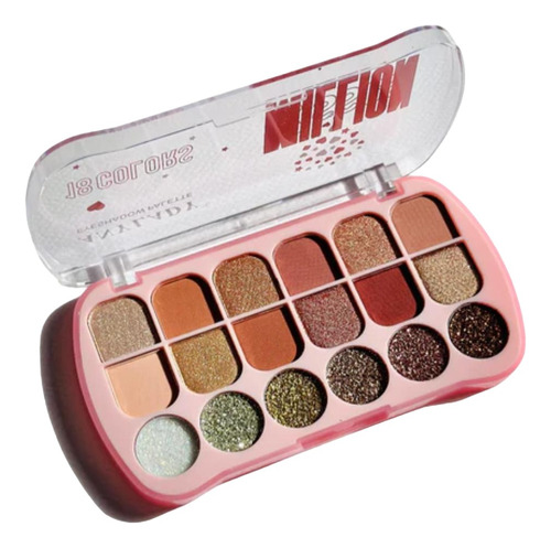 Paleta Sombras 18 Tonos 6 Glite - g a $167