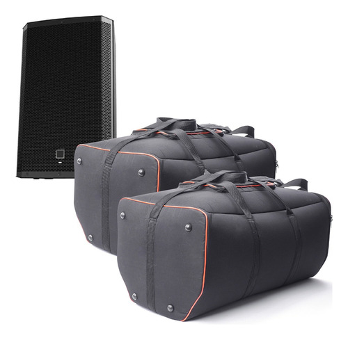 Kit 2 Bolsa Case Capa Bag Compatível Com Eletrovoice Zlx 15p
