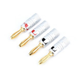 Plug Banana Nakamichi Folh. A Ouro P/ Caixas De Som-2 Pares