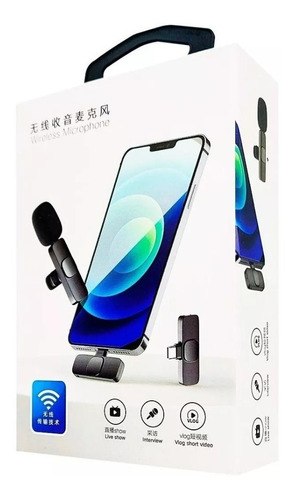 Mini Micrófono K9 De Solapa Inalámbrico Para Celular iPhone