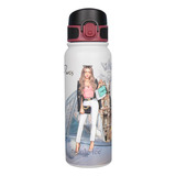 Termo Nicole Lee De 600 Ml Estampado Con Tapa Fw23 Color Tour De Paris