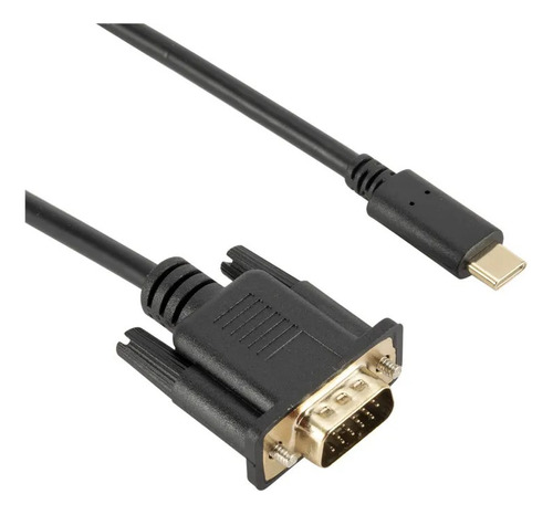 Cabo Adaptador Usb Tipo C - 3.1 Para Vga Com 1,80 Metros