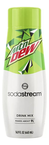 Sodastream Mezcla De Mountain Dew 440ml Rinde 9 Litros