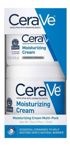 Kit Cerave 02 Creme Hidratante 539grs+340grs Importado Eua