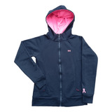 Campera Negra Capucha Mujer Under Armour