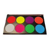 Pintura Corporal Con Brillo Uv  Neón Paleta