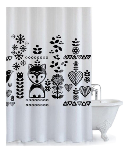 Cortina De Baño Country Estampadas Ideal Hogar 