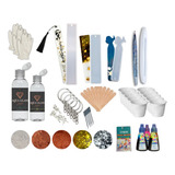 Moldes Silicona Kit Con Resina Vidrio Epoxi Joyas 