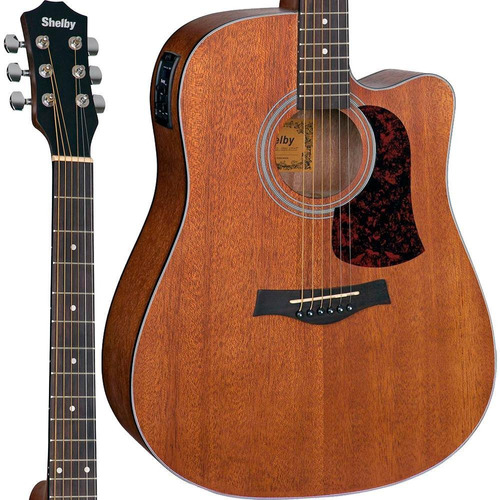 Violão Shelby Sgd195c Folk Elétrico Natural Acetinado