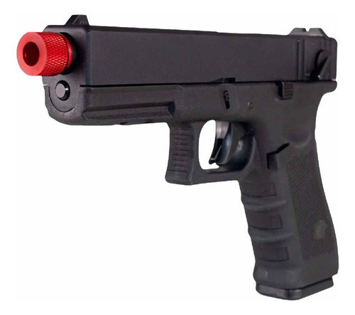 Pistola Airsoft Green Gás Gbb Glock R18 Full Metal 6mm Rossi