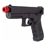 Pistola Airsoft Green Gás Gbb Glock R18 Full Metal 6mm Rossi