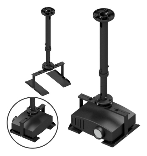 Suporte Datashow Teto Universal Ajustes Bandeja Robusto 360