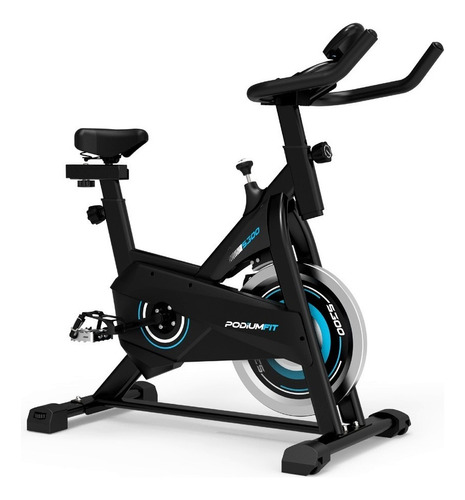 Bicicleta Ergométrica Podiumfit S300 Para Spinning Cor Preto