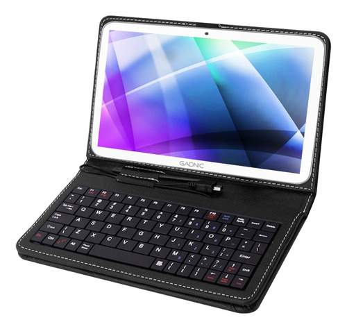 Tablet Gamer Gadnic Con Chip Celular Dual Sim 4g Lte + Funda Con Teclado