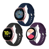 3 Mallas P/ Samsung Watch Active 1 Y 2 (3 41mm) Small Fr