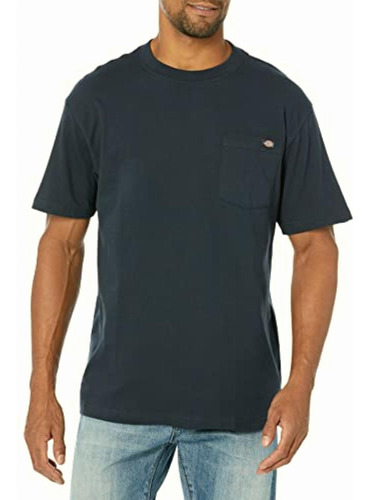 Dickies Men's Short Sleeve Pocket Tee, Dark Navy, Medium