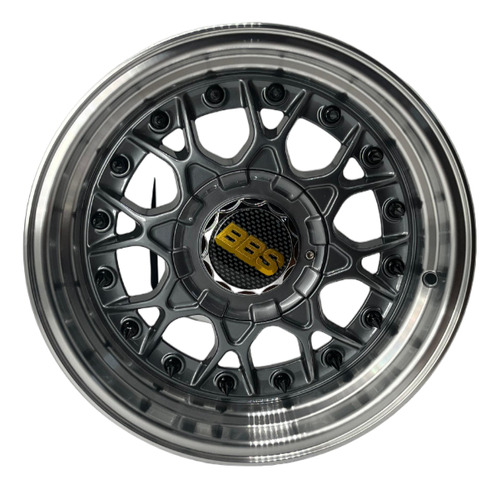 Rines 15x8 4-100 Y 4-114 R1 Tipo Bbs Mod1286 Gray