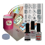 Kit De Carimbos Para Decoração De Unhas Completo Barbie 2 