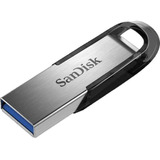 Pendrive Sandisk Ultra Flair 256gb Usb 3.0 Flash Drive Color Negro Plateado