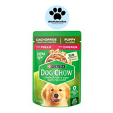 10 Sobres Dog Chow Cachorro Pollo Alimento Húmedo
