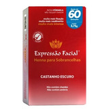 Henna Expressão Facial Castanho Escuro 60 Aplicações 3,75g