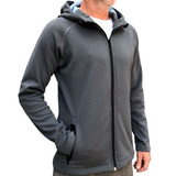 Campera Micropolar Hombre Bifaz Termica Respirable Capucha