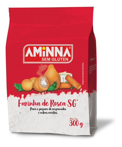 Farinha De Rosca Sem Glúten Sem Lactose Aminna 300g