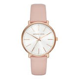 Reloj Mujer Michael Kors Mk2741 Cuarzo Pulso Rosado En Cuero