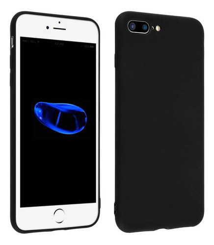 Carcasa Estuche Forro Silicona Negro Para iPhone 