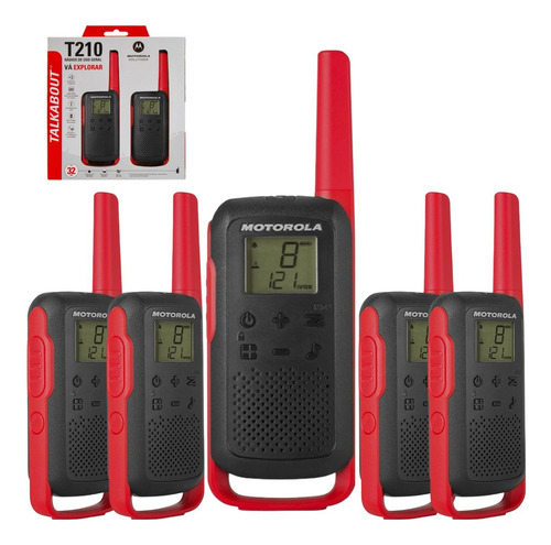 5 Pares Talkabout Motorola T210br Comunicador 32km Original