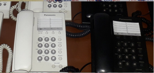Teléfono Fijo Panasonic Kx-ts550 En Blanco Y Negro Memorias
