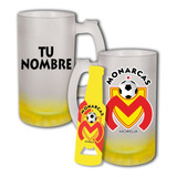 Tarro Cervecero Futbol +destapador Monarcas Personalizado