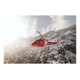 Vinilo 30x45cm Helicóptero De Noticias En Vuelo P4