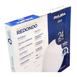 Kit 8 Plafon Led Redondo Sobrepor 24w 6500k Branco Frio