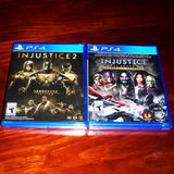 Lote 2 Vj Injustice 2 Legendary E Injustice Ultimate Ps4
