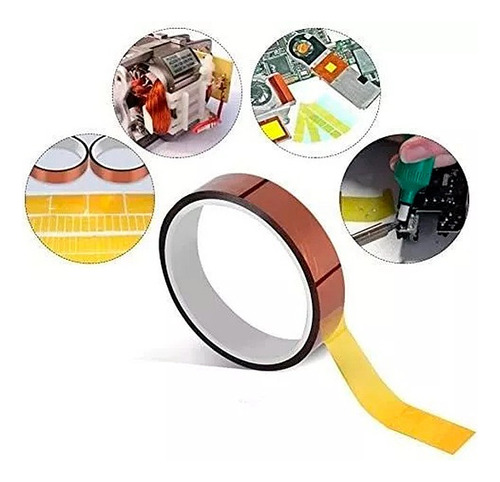 Cinta Térmica Kapton Para Sublimar Tape 30 Mm X 30 Metros