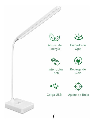 Lámpara De Mesa Led Lámpara D Escritorio Usb Recargable Rosa