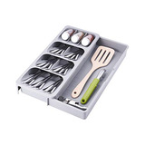 Somier Organizador De Cajones De Cocina Ampliable, Bandejas