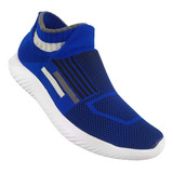 Tenis Licra Tipo Calcetín Azul Rey Unisex Hombre Mujer