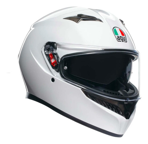 Casco Moto Deportivo Agv K3 Rossi Solid White Ece2206
