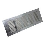 Rejilla Ventilacion 22.5 X 8cm Aluminio Inox Mate Mueble