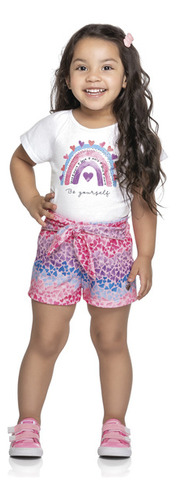 Conjunto Blusa E Short Corações Be Yourself