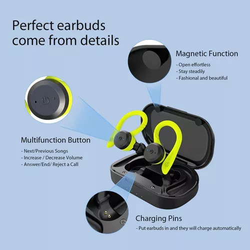Auriculares Deportivos Bluetooth Impermeables A Color